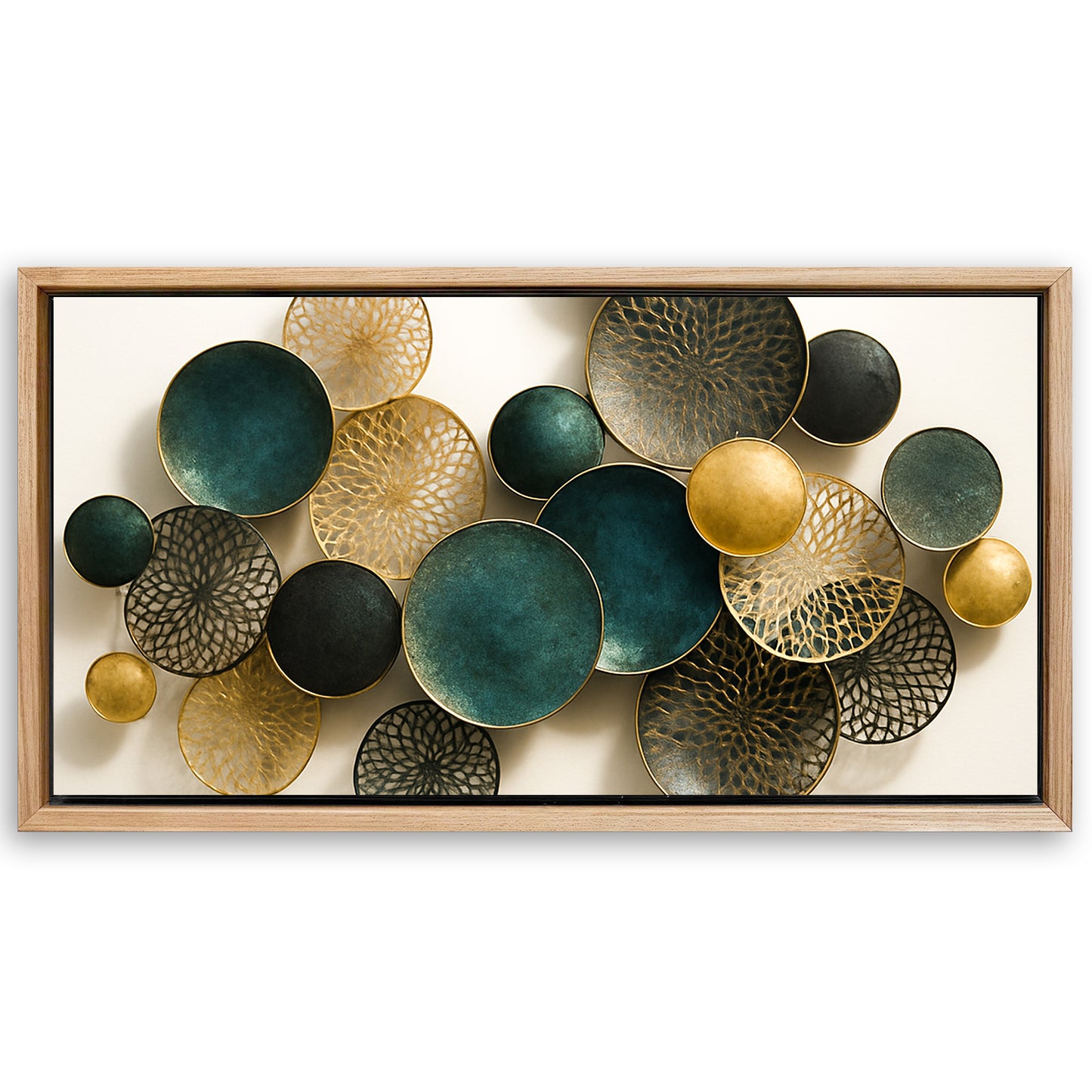 Save 33% When You Add A Frame To Your 48x24 Lotus Leaf Abstract Wall Art VIII Canvas Now