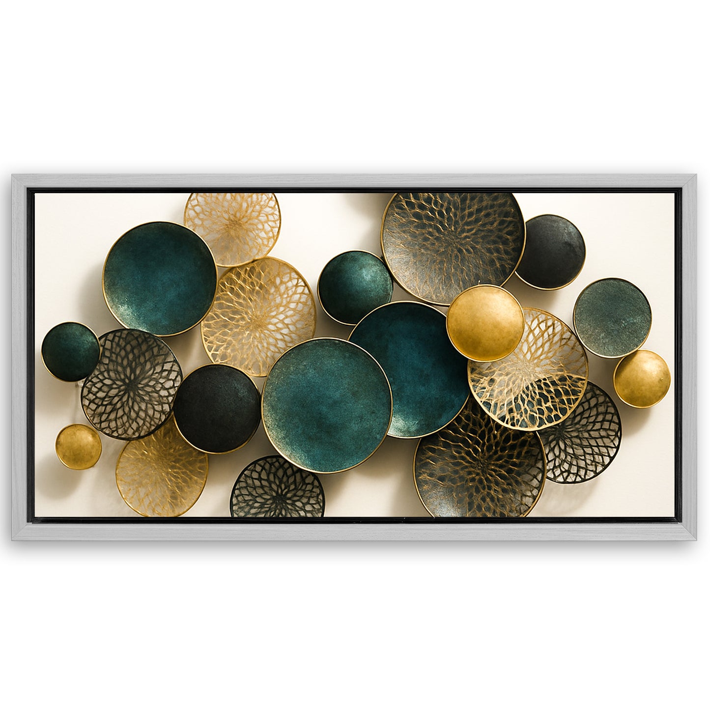 Save 33% When You Add A Frame To Your 48x24 Lotus Leaf Abstract Wall Art VIII Canvas Now