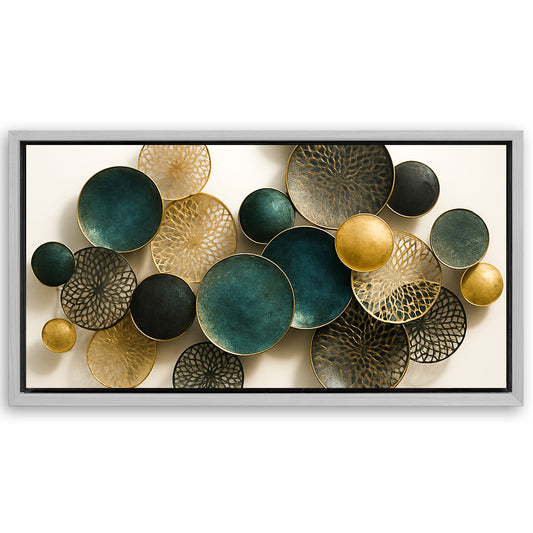 Save 33% When You Add A Frame To Your 48x24 Lotus Leaf Abstract Wall Art VIII Canvas Now
