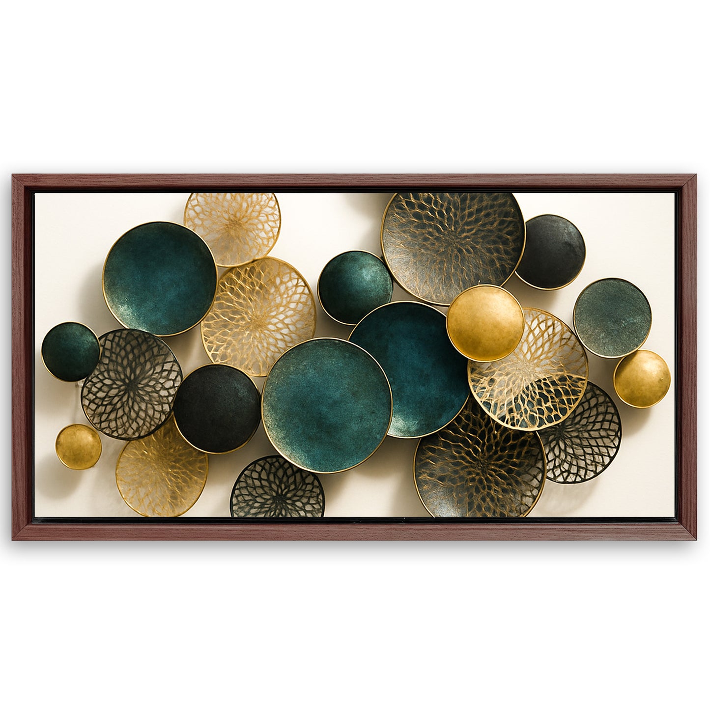 Save 33% When You Add A Frame To Your 48x24 Lotus Leaf Abstract Wall Art VIII Canvas Now