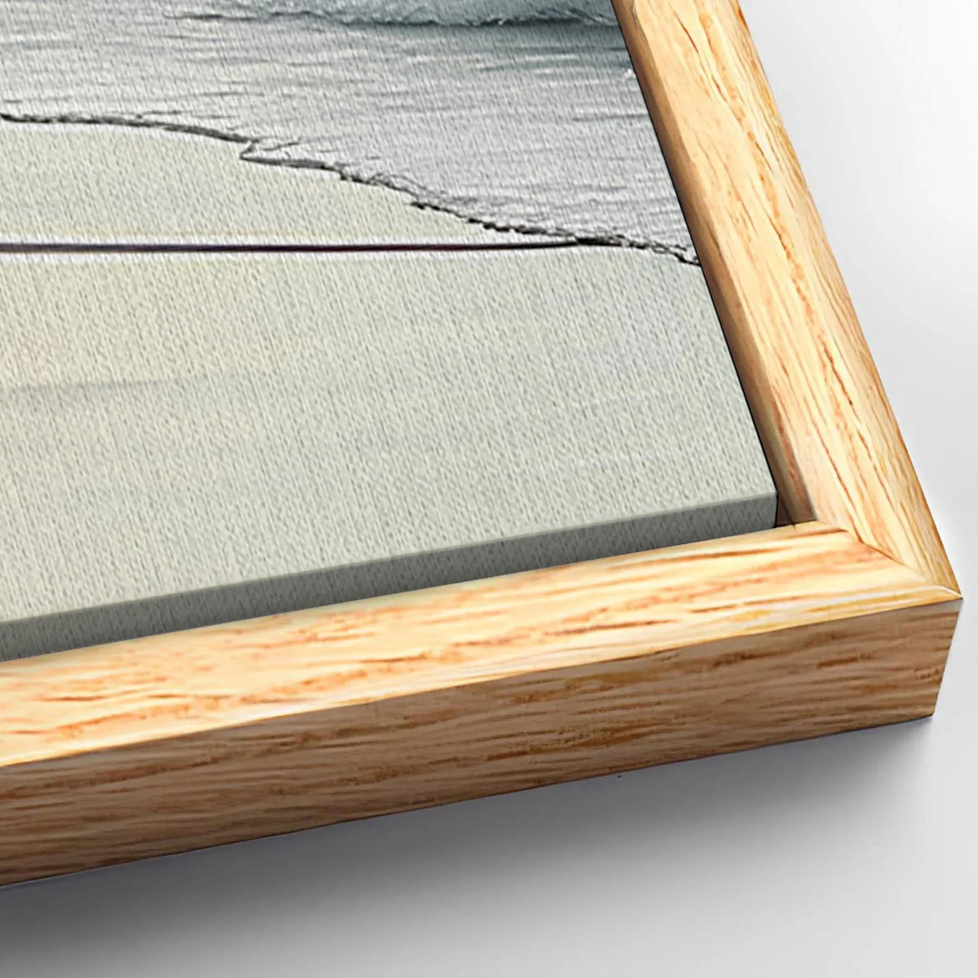 Save 33% When You Add A Frame To Your 60x30 Swirling Winds by the Ocean Abstract Wall Art Canvas Now