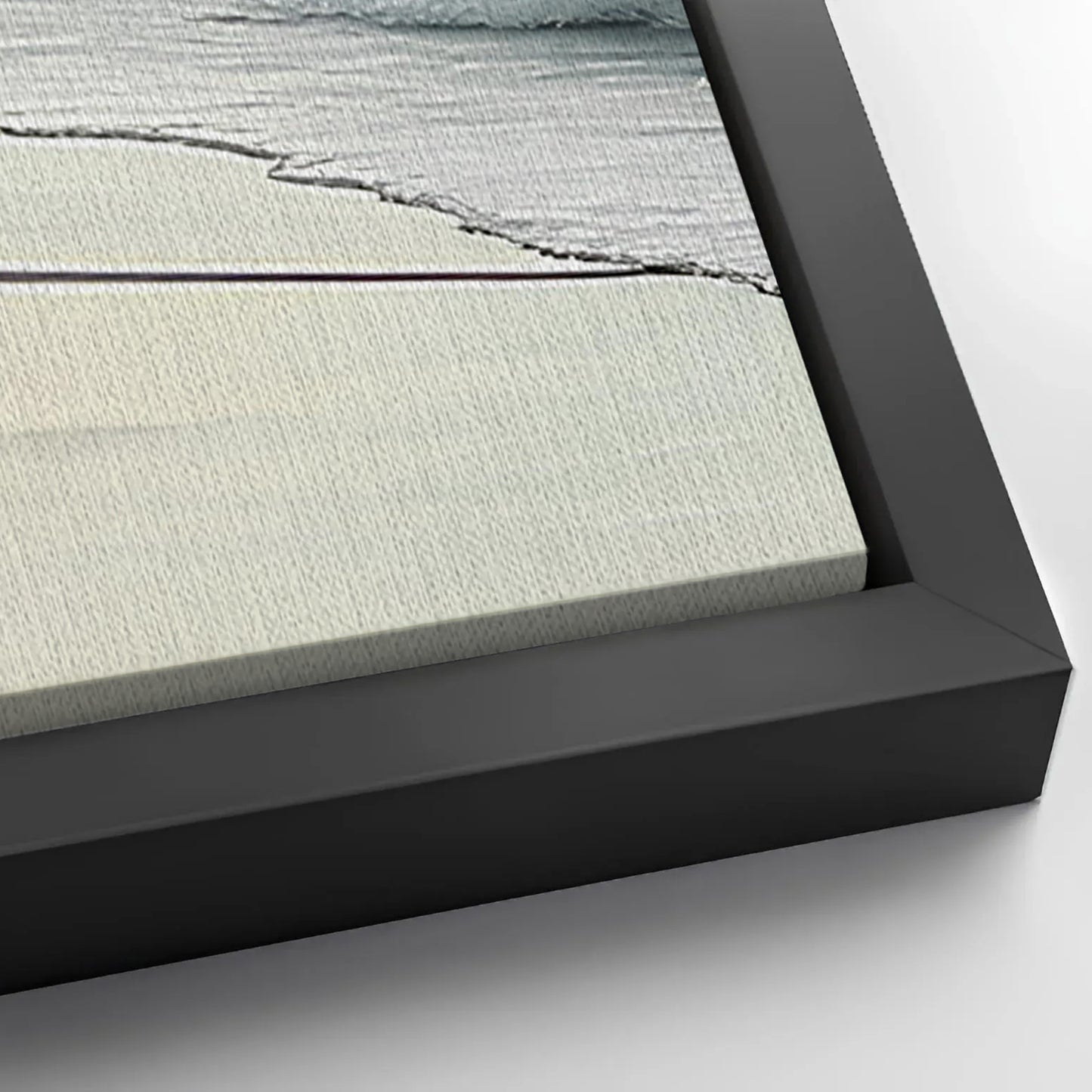 Save 33% When You Add A Frame To Your 60x30 Swirling Winds by the Ocean Abstract Wall Art Canvas Now