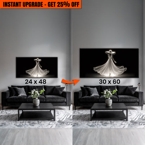 Upgrade Your 48x24 Inches 'Modern Glam Fashion Wall Art' Canvas To 60x30 Inches Canvas