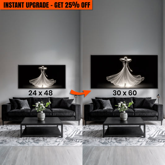 Upgrade Your 48x24 Inches 'Modern Glam Fashion Wall Art' Canvas To 60x30 Inches Canvas