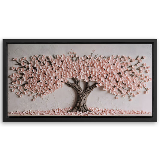 Save 33% When You Add A Frame To Your 60x30 Blush Blossom Wall Art Canvas Now
