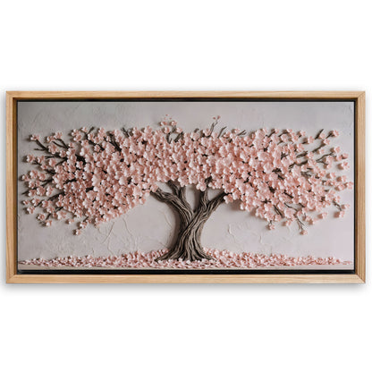 Save 33% When You Add A Frame To Your 20x10 Blush Blossom Wall Art Canvas Now