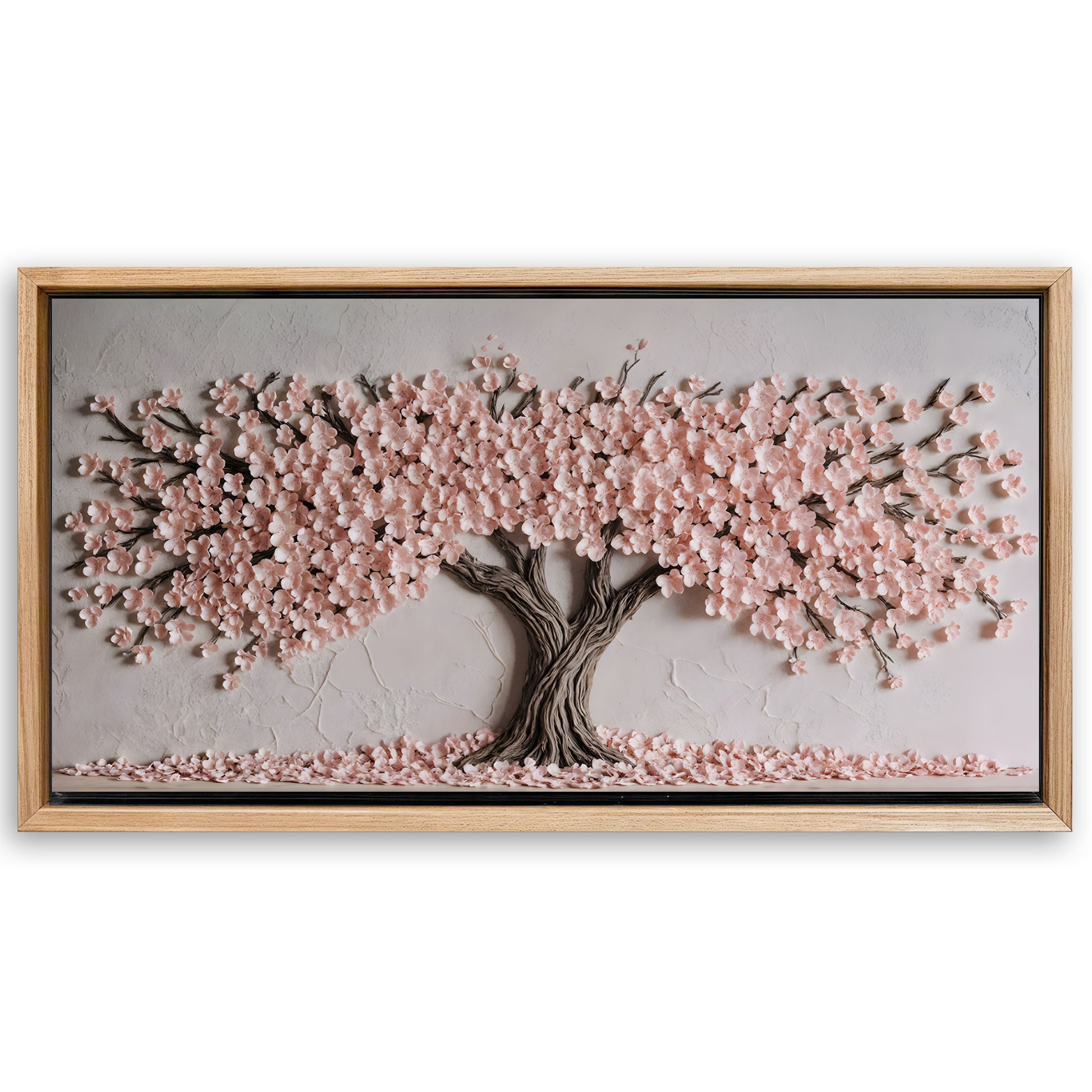 Save 33% When You Add A Frame To Your 60x30 Blush Blossom Wall Art Canvas Now