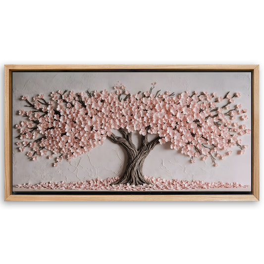 Save 33% When You Add A Frame To Your 48x24 Blush Blossom Wall Art Canvas Now