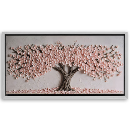Save 33% When You Add A Frame To Your 20x10 Blush Blossom Wall Art Canvas Now