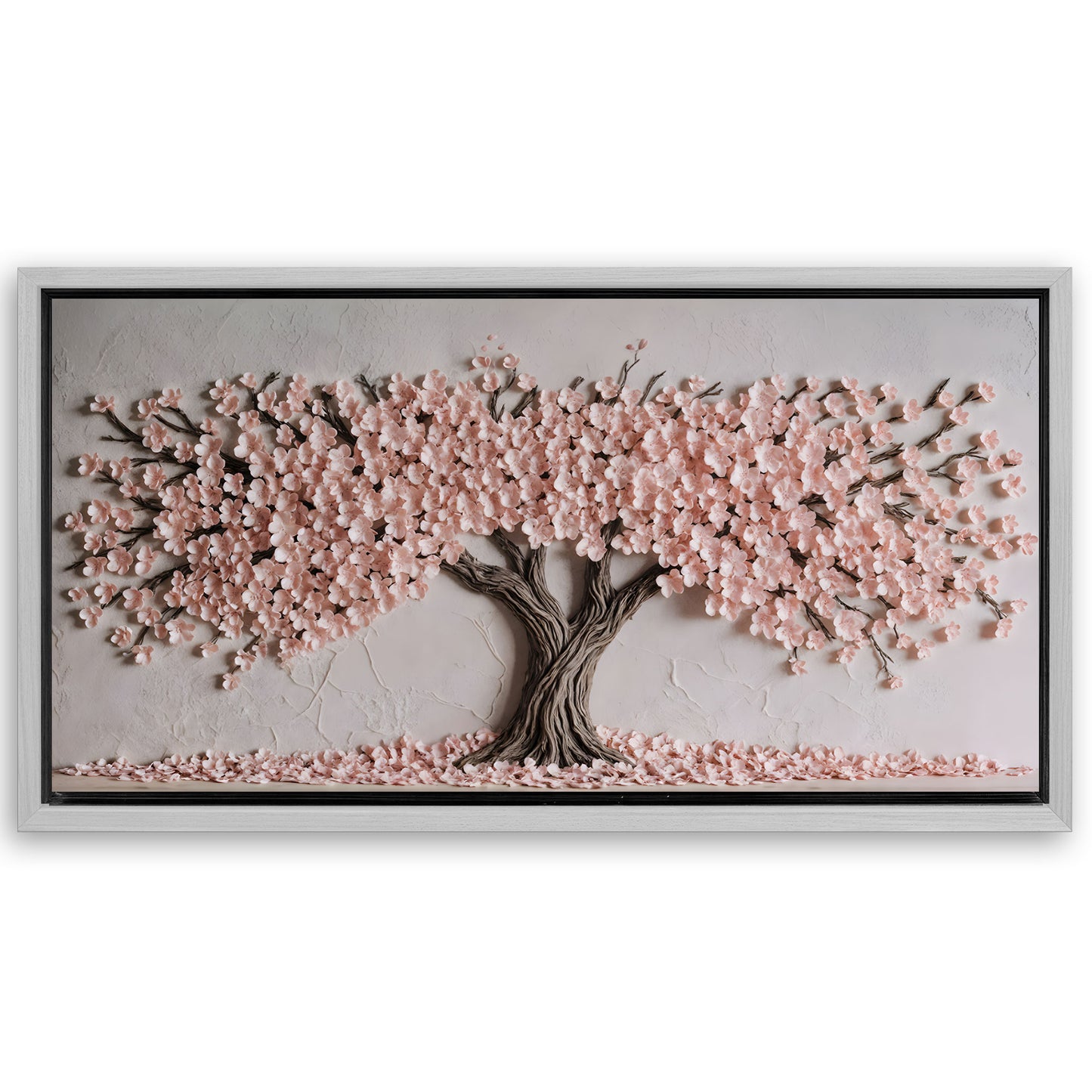 Save 33% When You Add A Frame To Your 60x30 Blush Blossom Wall Art Canvas Now