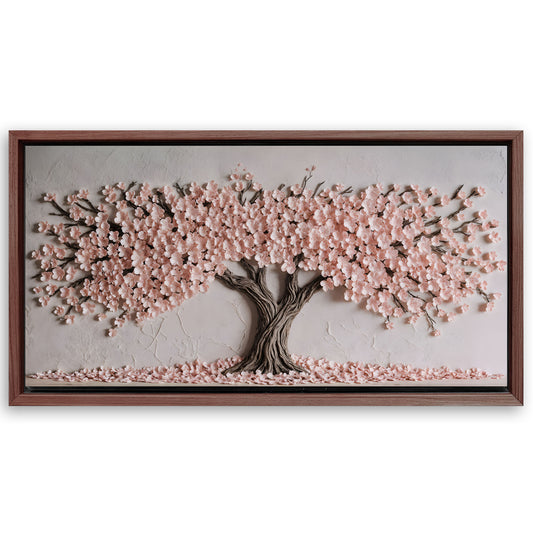 Save 33% When You Add A Frame To Your 20x10 Blush Blossom Wall Art Canvas Now