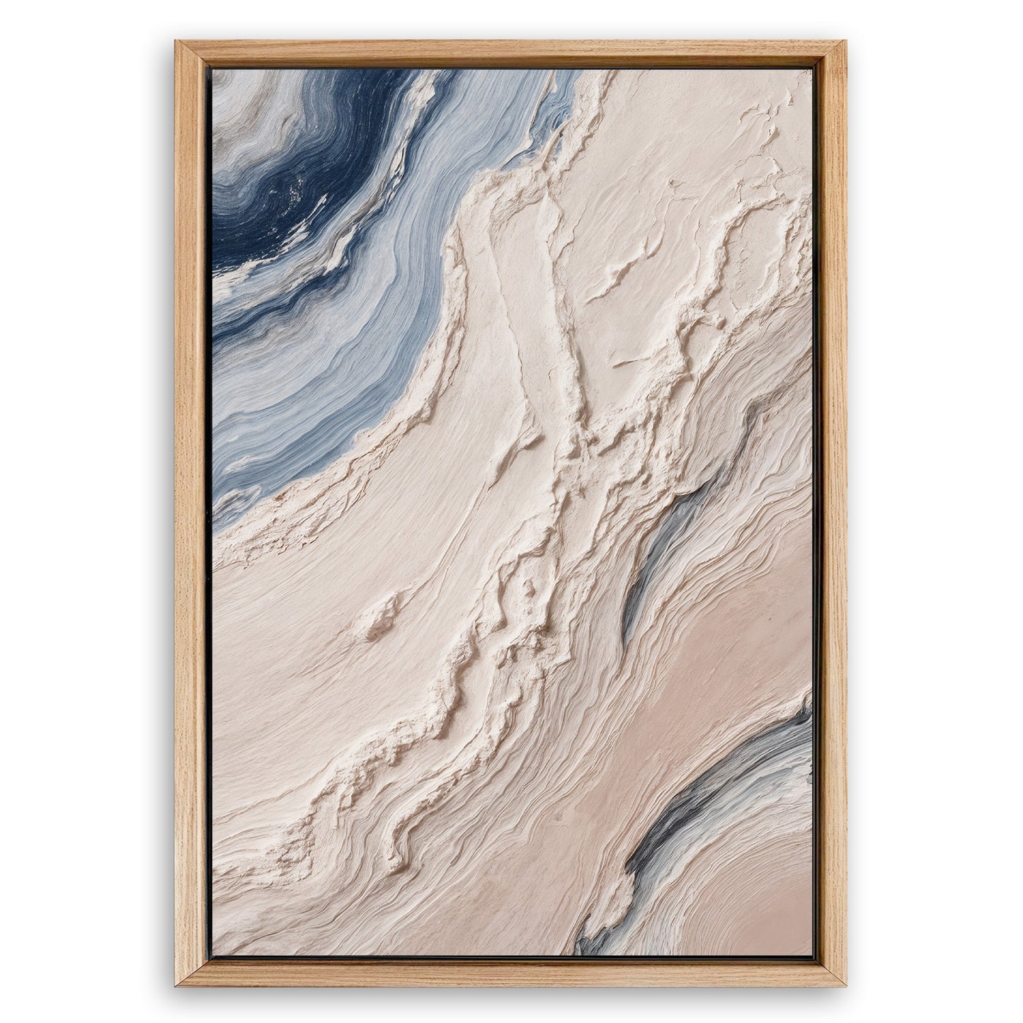 Save 33% When You Add A Frame To Your 36x24 Minimalist Waves Wall Art III Canvas Now