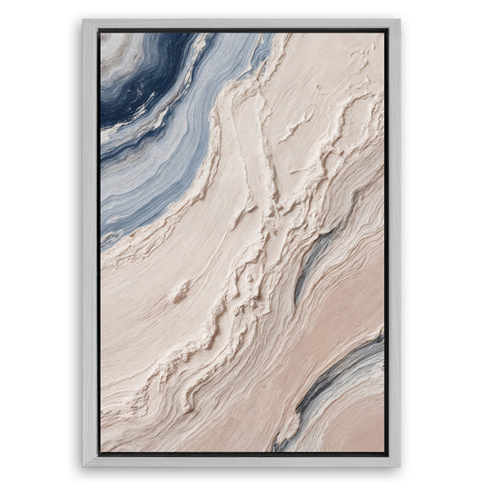 Save 33% When You Add A Frame To Your 24x16 Minimalist Waves Wall Art III Canvas Now