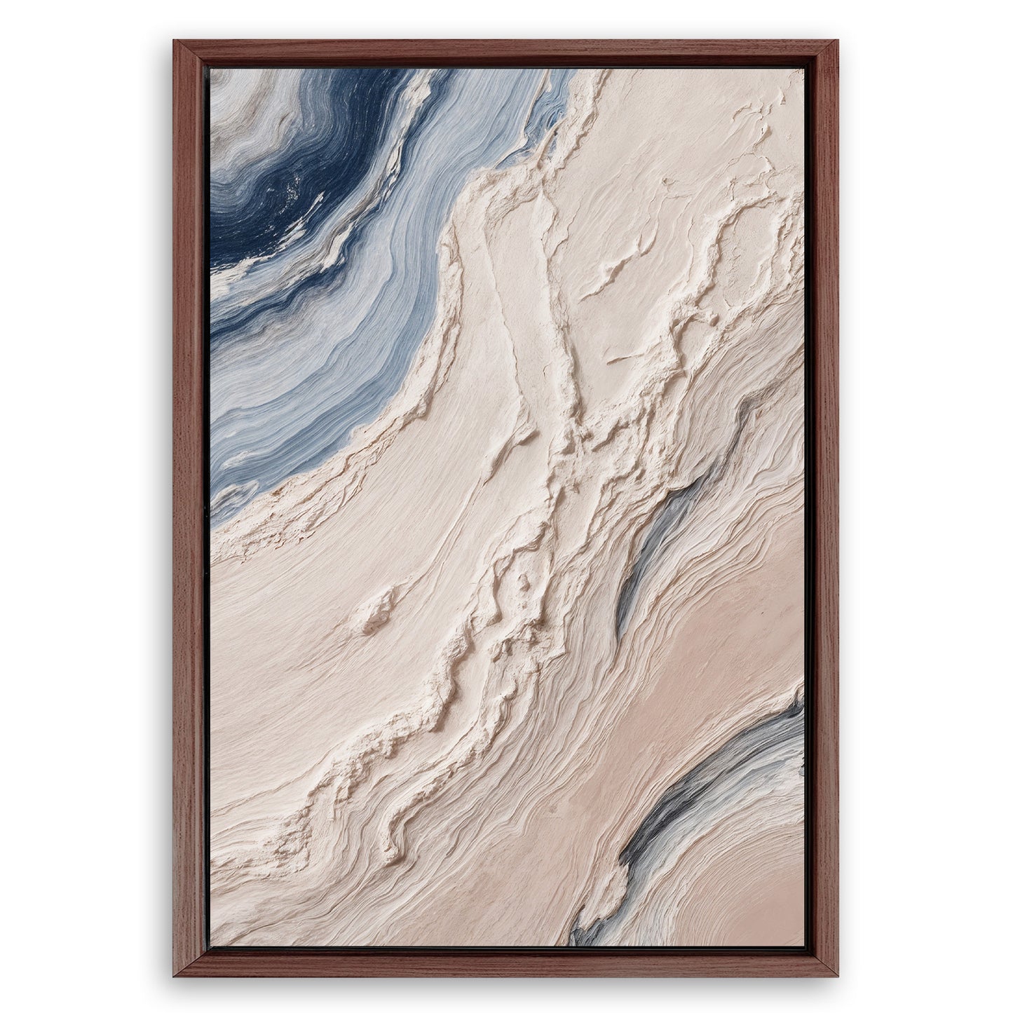 Save 33% When You Add A Frame To Your 24x16 Minimalist Waves Wall Art III Canvas Now