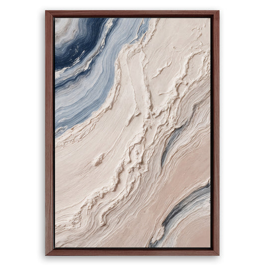 Save 33% When You Add A Frame To Your 24x16 Minimalist Waves Wall Art III Canvas Now
