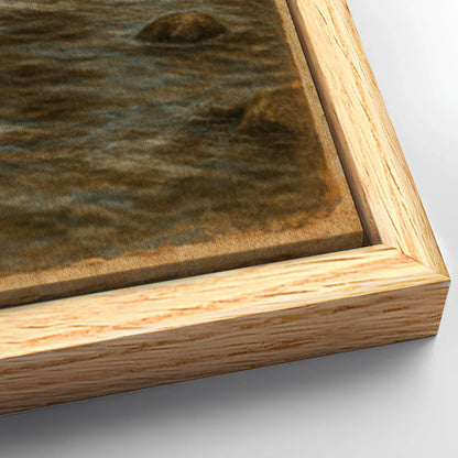 Save 33% When You Add A Frame To Your 36x24 Mother Bear and Cubs Crossing Double Exposure Wall Art Canvas Now