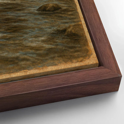 Save 33% When You Add A Frame To Your 36x24 Mother Bear and Cubs Crossing Double Exposure Wall Art Canvas Now