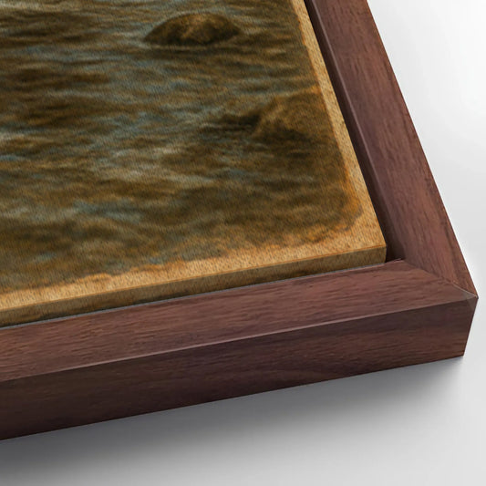 Save 33% When You Add A Frame To Your 36x24 Mother Bear and Cubs Crossing Double Exposure Wall Art Canvas Now