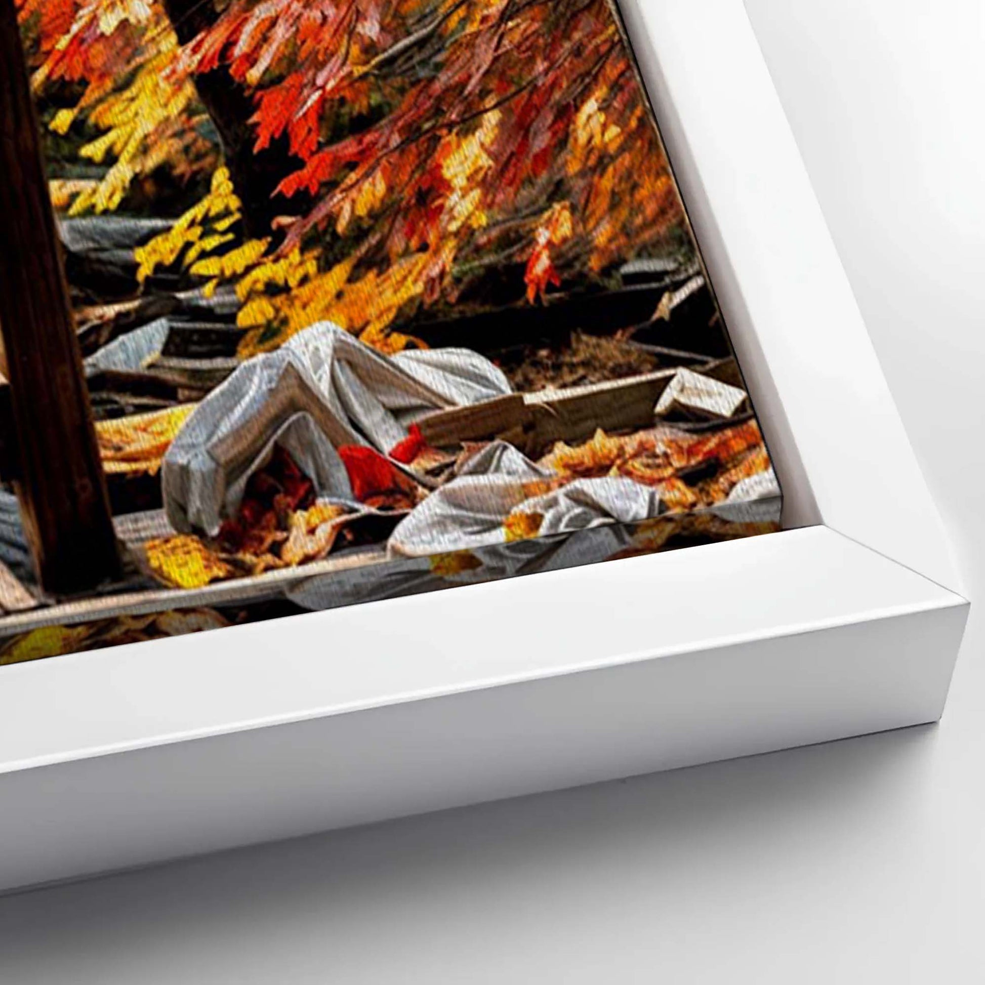 Save 33% When You Add A Frame To Your 36x24 Crossing Autumn Wall Art Canvas Now