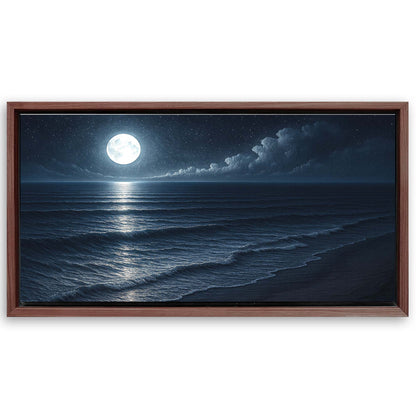 Save 33% When You Add A Frame To Your 60x30 Beach Shoreline Coastal Wall Art Canvas Now