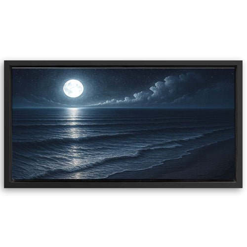Save 33% When You Add A Frame To Your 60x30 Beach Shoreline Coastal Wall Art Canvas Now