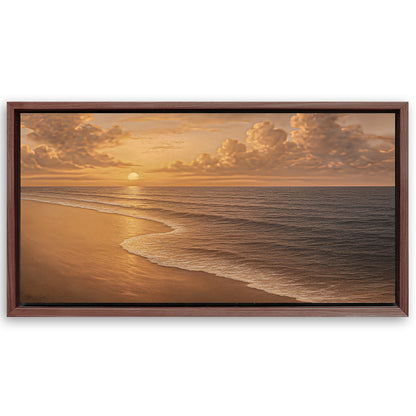 Save 33% When You Add A Frame To Your 60x30 Beach Shoreline Coastal Wall Art VIII Canvas Now