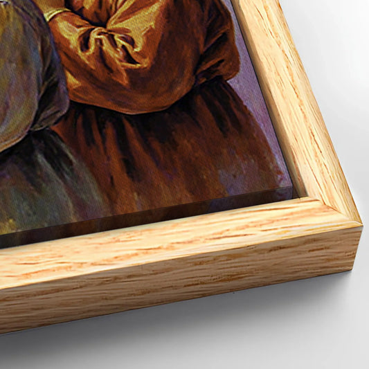 Save 33% When You Add A Frame To Your 36x24 Jesus Praying With Kids Faith Wall Art Canvas Now