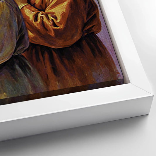 Save 33% When You Add A Frame To Your 36x24 Jesus Praying With Kids Faith Wall Art Canvas Now