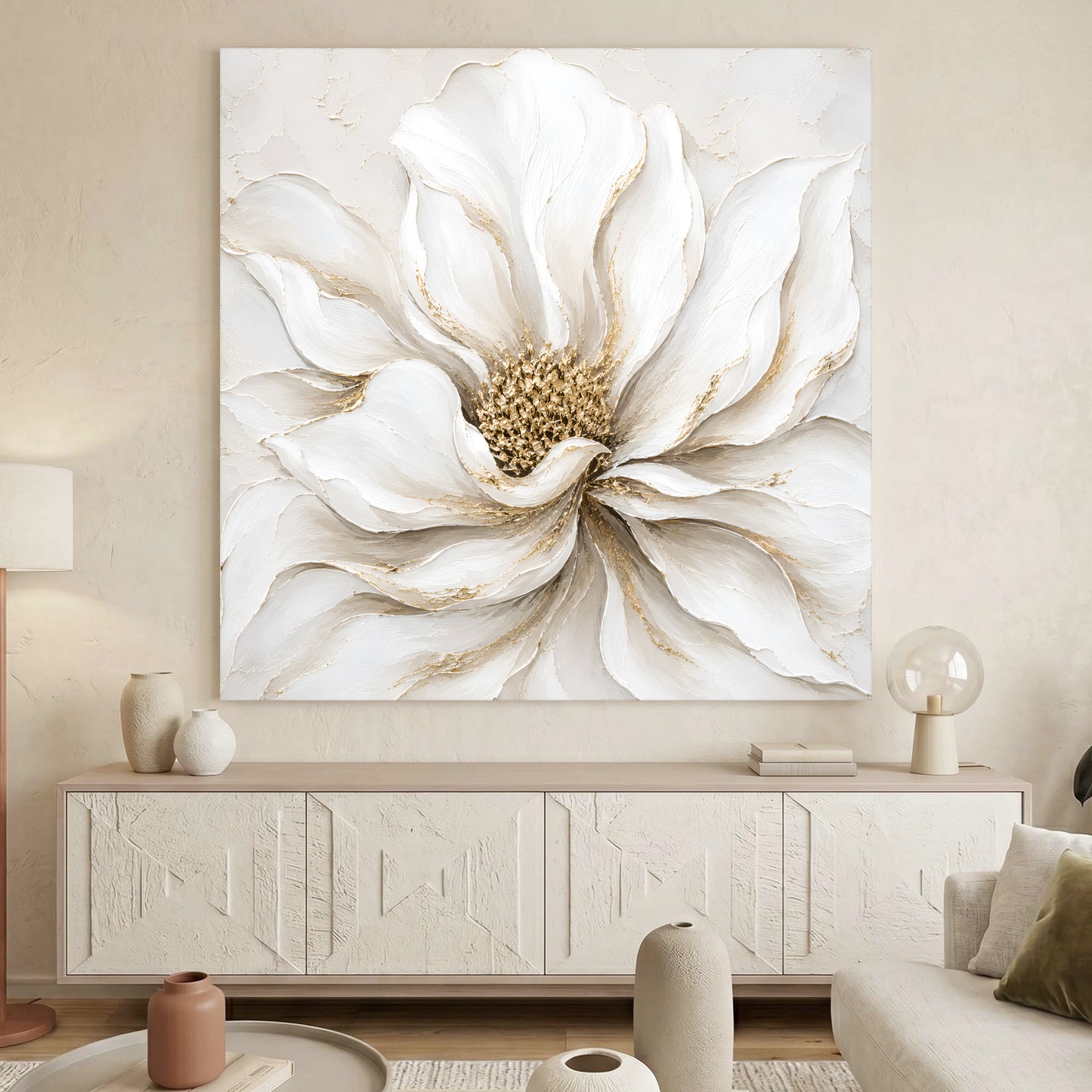 White And Gold Flower