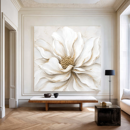 White And Gold Flower