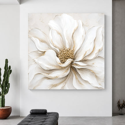 White And Gold Flower