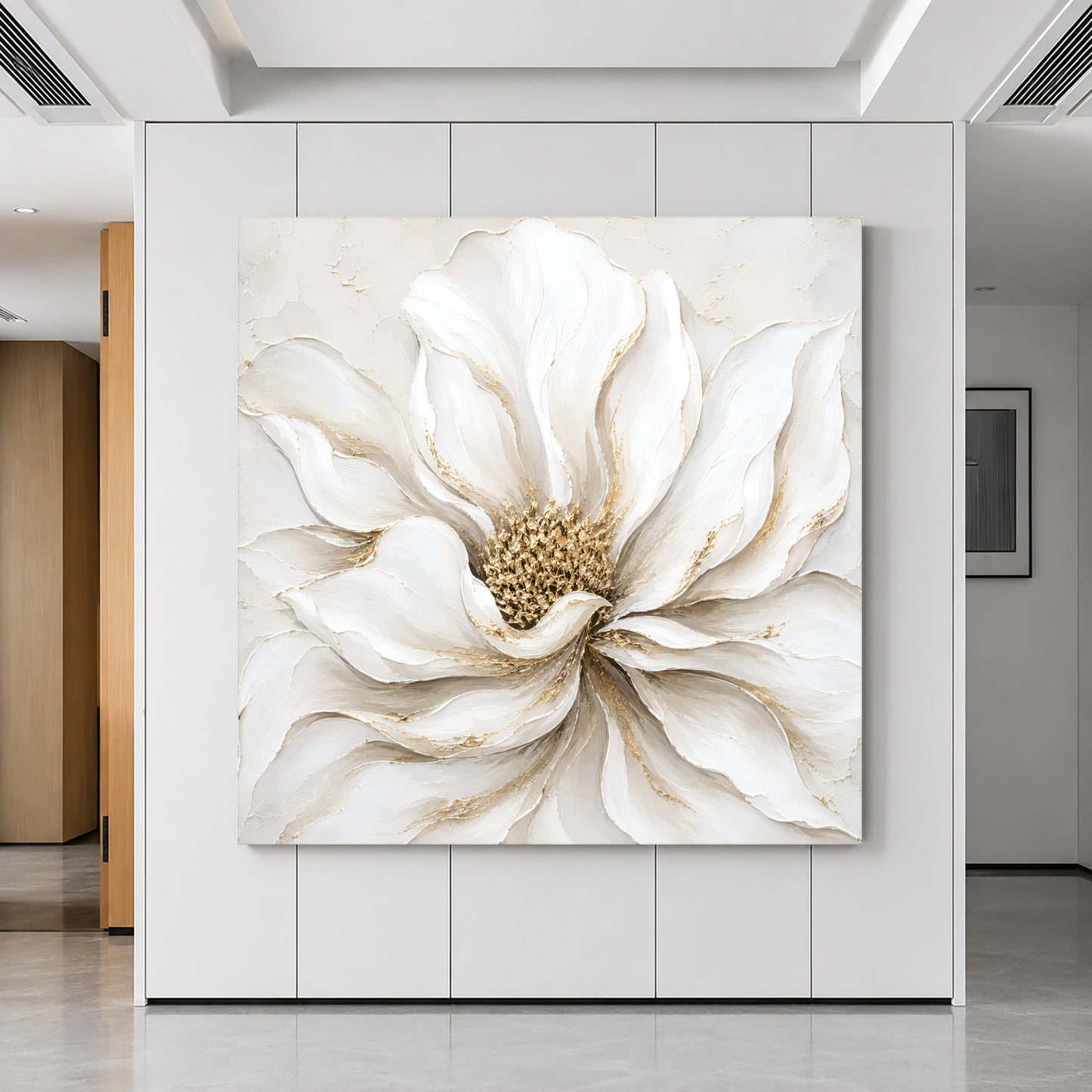 White And Gold Flower