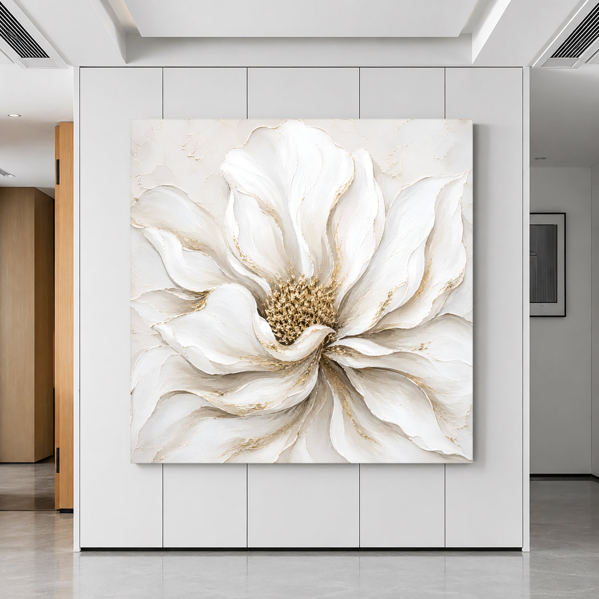 White And Gold Flower