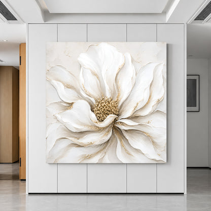 White And Gold Flower