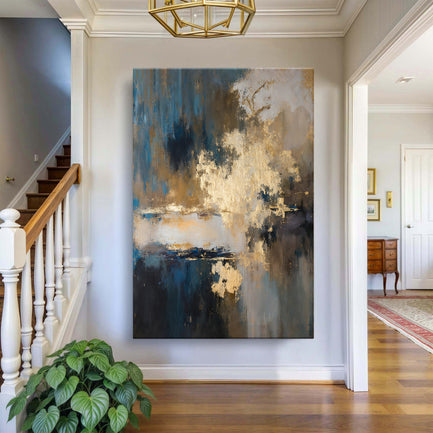 Warm Metallic Modern Wall Art II