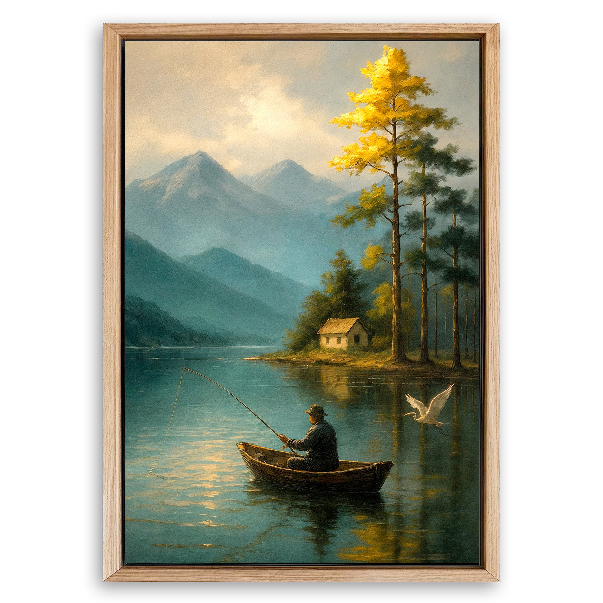 Save 33% When You Add A Frame To Your 36x24 A Quiet Catch Wall Art Canvas Now