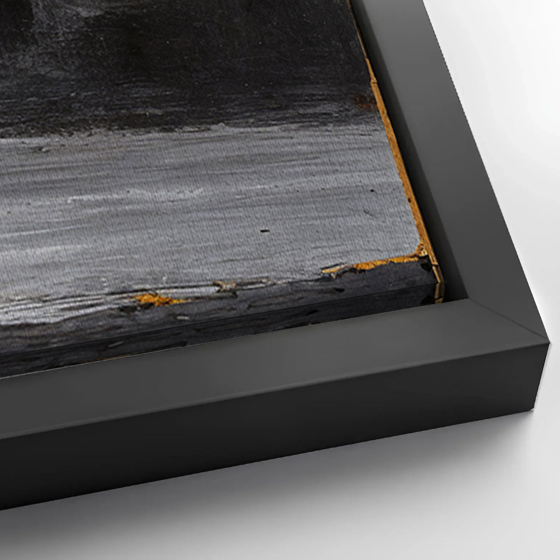 Save 33% When You Add A Frame To Your 18x12 Magnolia Bloom in Gold Abstract Wall Art Canvas Now