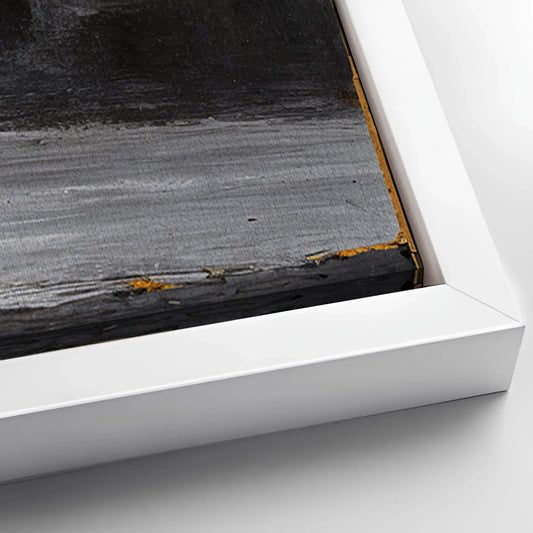 Save 33% When You Add A Frame To Your 18x12 Magnolia Bloom in Gold Abstract Wall Art Canvas Now