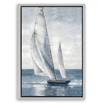 Save 33% When You Add A Frame To Your 36x24 Nautical Abstraction Wall Art Canvas Now