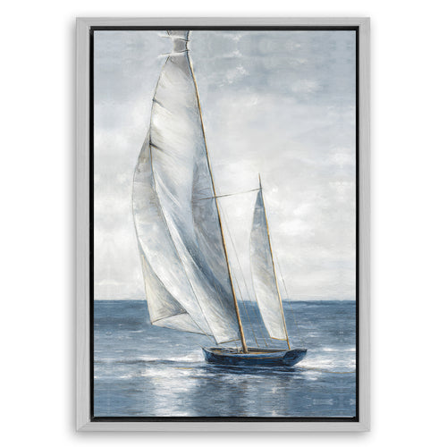 Save 33% When You Add A Frame To Your 36x24 Nautical Abstraction Wall Art Canvas Now