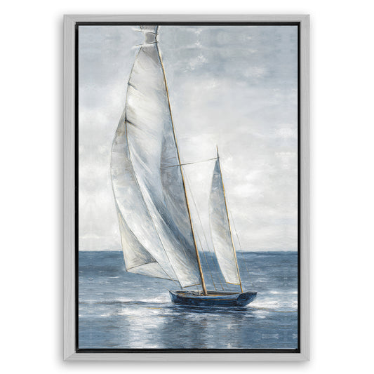 Save 33% When You Add A Frame To Your 36x24 Nautical Abstraction Wall Art Canvas Now