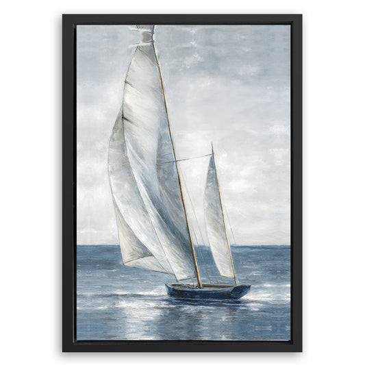 Save 33% When You Add A Frame To Your 36x24 Nautical Abstraction Wall Art Canvas Now