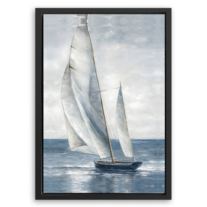 Save 33% When You Add A Frame To Your 36x24 Nautical Abstraction Wall Art Canvas Now