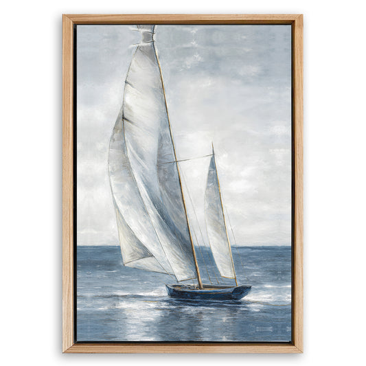 Save 33% When You Add A Frame To Your 36x24 Nautical Abstraction Wall Art Canvas Now