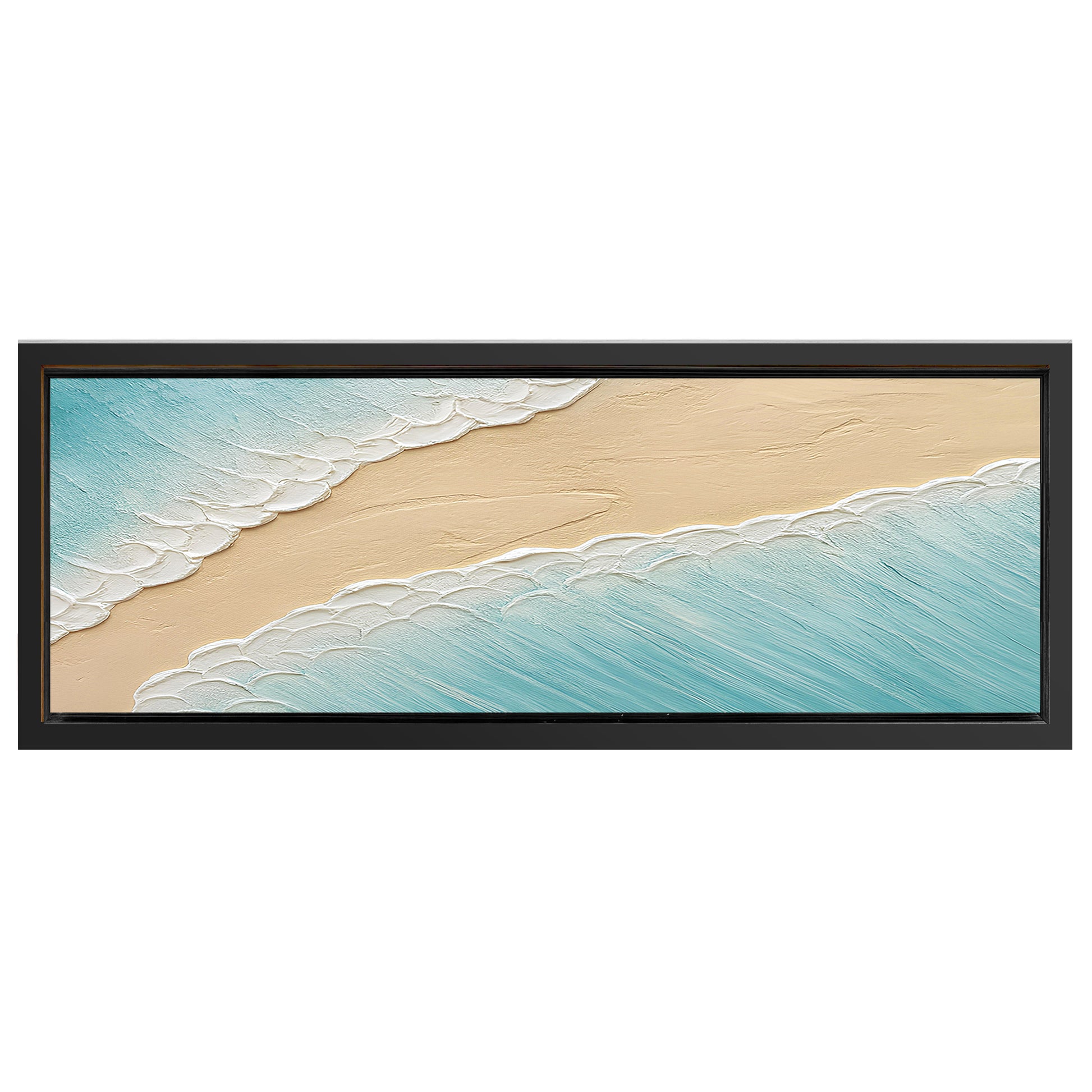 Save 33% When You Add A Frame To Your 20x60 Divided Tides Wall Art Canvas Now