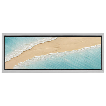 Save 33% When You Add A Frame To Your 20x60 Divided Tides Wall Art Canvas Now