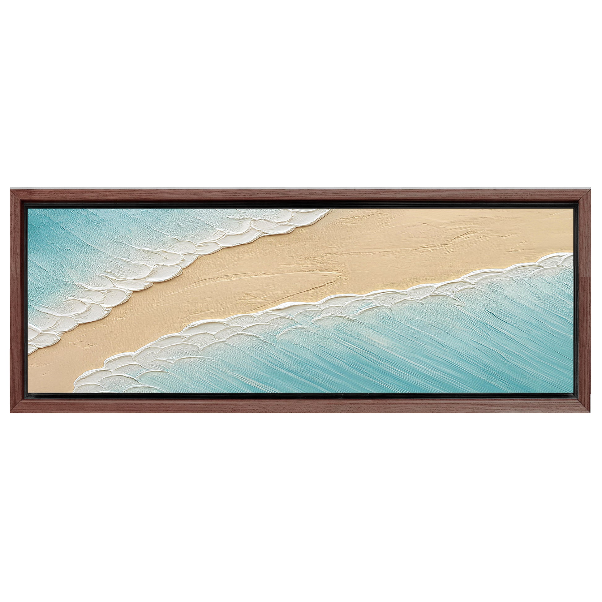 Save 33% When You Add A Frame To Your 20x60 Divided Tides Wall Art Canvas Now