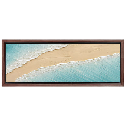 Save 33% When You Add A Frame To Your 20x60 Divided Tides Wall Art Canvas Now