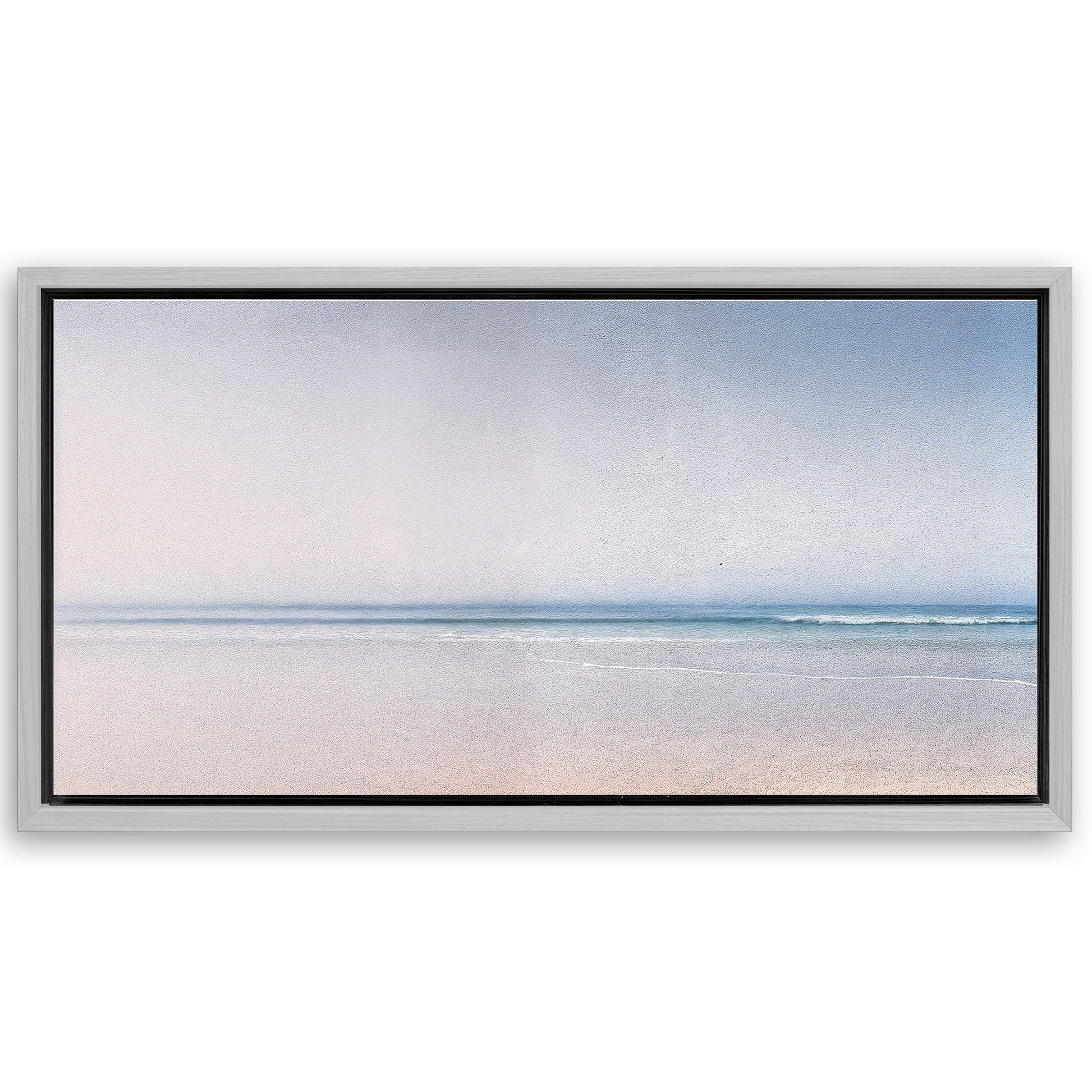 Save 33% When You Add A Frame To Your 20x10 Silent Beach Horizon Wall Art II Canvas Now