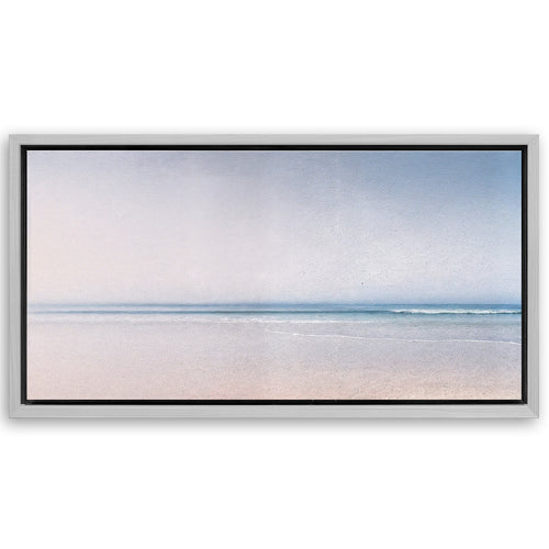 Save 33% When You Add A Frame To Your 20x10 Silent Beach Horizon Wall Art II Canvas Now